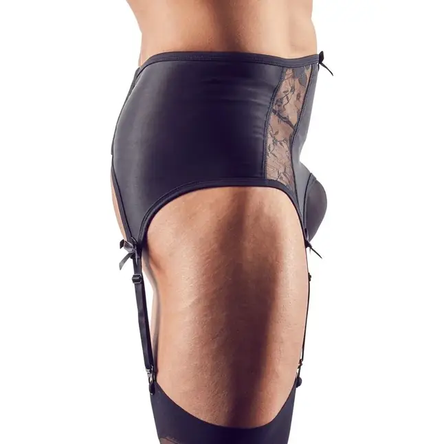 Мужской пояс для чулок с полупрозрачными вставками - Svenjoyment underwear. Фотография 2.