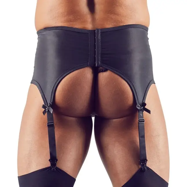 Мужской пояс для чулок с полупрозрачными вставками - Svenjoyment underwear. Фотография 3.