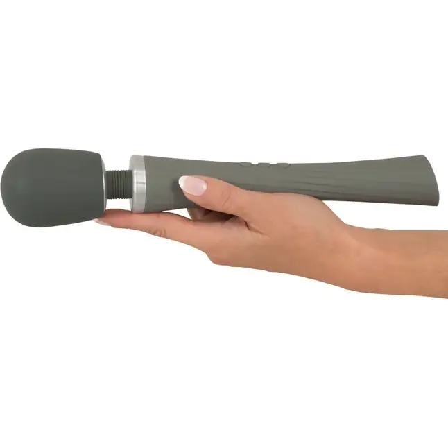 Серый жезловый вибратор Super Strong Wand Vibrator - You2Toys. Фотография 4.