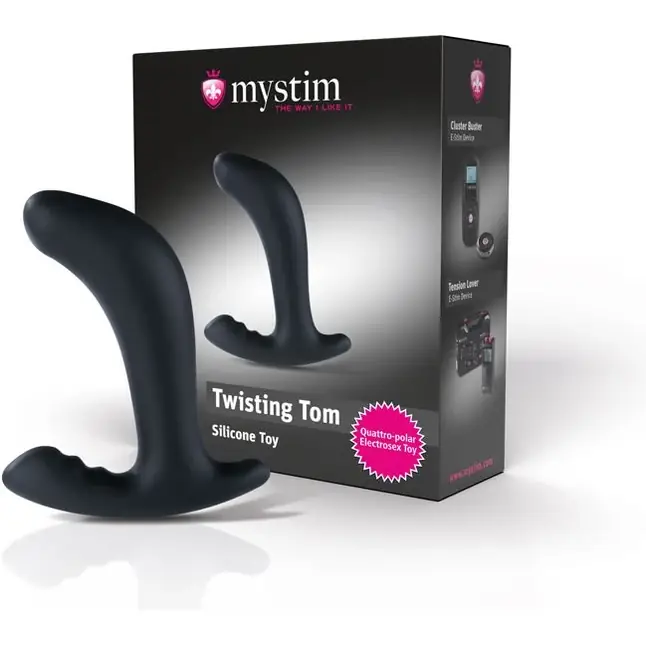 Массажер простаты для электростимуляции Twisting Tom - 13 см. Фотография 4.