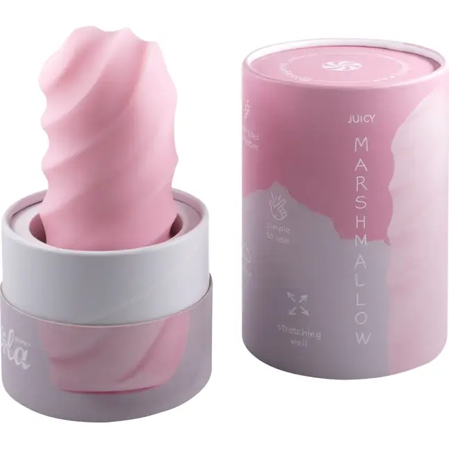 Розовый мастурбатор Marshmallow Maxi Juicy - Marshmallow. Фотография 4.