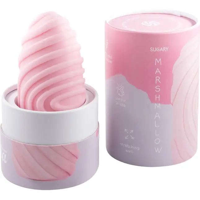 Розовый мастурбатор Marshmallow Maxi Sugary - Marshmallow. Фотография 4.