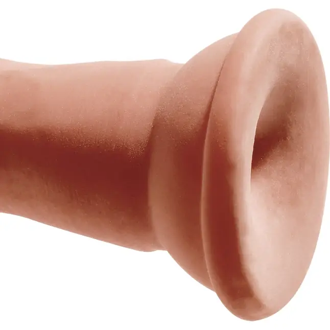 Кофейный фаллоимитатор на присоске 7 Triple Density Cock - 21 см - King Cock Plus. Фотография 7.