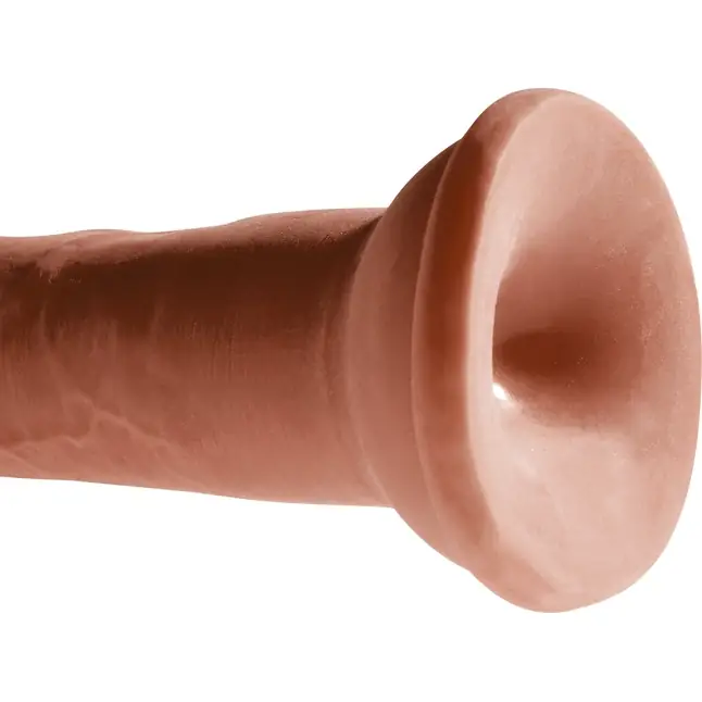 Коричневый фаллоимитатор на присоске 8 Triple Density Cock - 24,1 см - King Cock Plus. Фотография 6.
