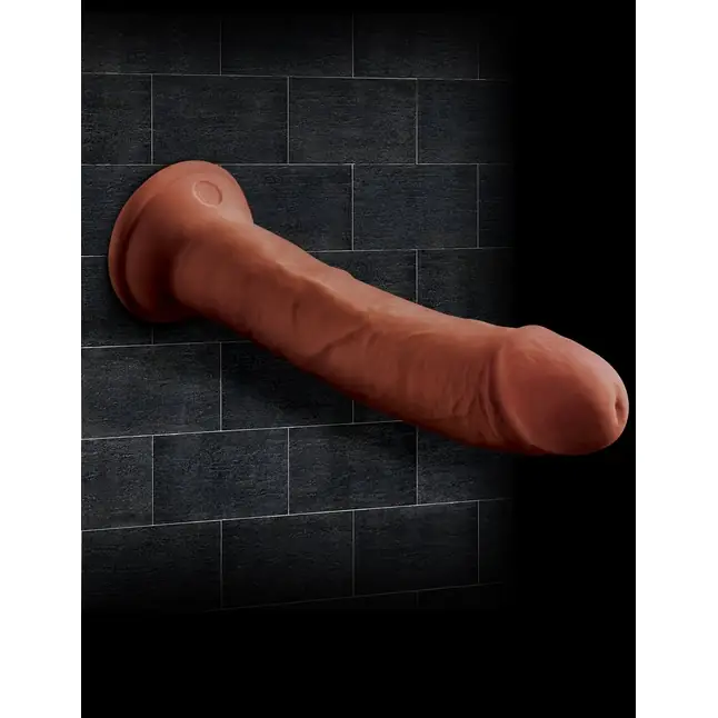Коричневый фаллоимитатор на присоске 8 Triple Density Cock - 24,1 см - King Cock Plus. Фотография 7.