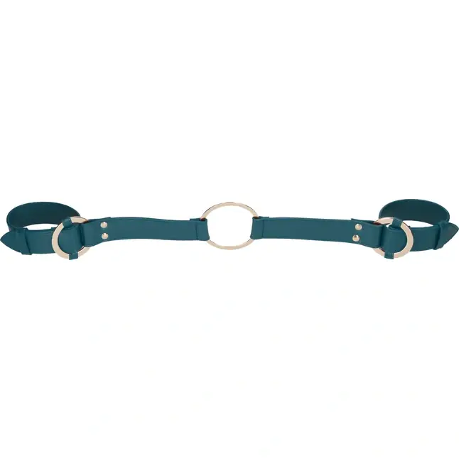 Зеленая фиксация на руки Handcuff With Connector - Ouch!. Фотография 2.