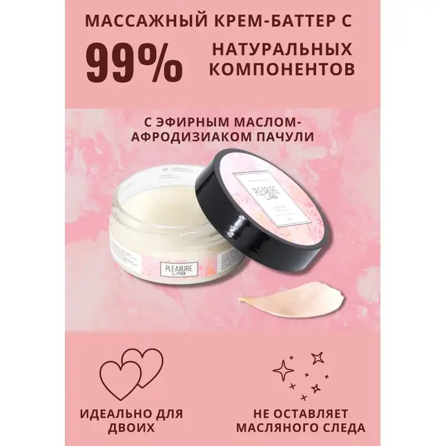 Массажный крем Pleasure Lab Delicate с ароматом пиона и пачули - 50 мл. Фотография 3.