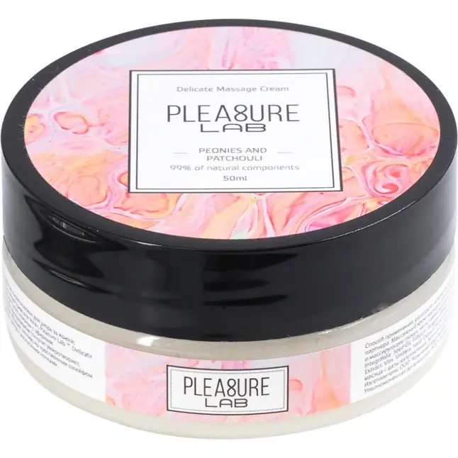Массажный крем Pleasure Lab Delicate с ароматом пиона и пачули - 50 мл