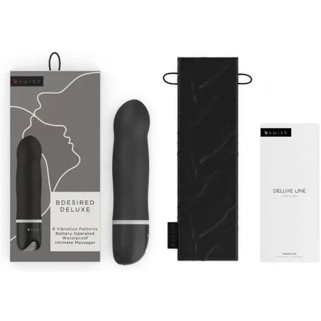 Черный мини-вибратор Bdesired Deluxe - 15,3 см. Фотография 5.