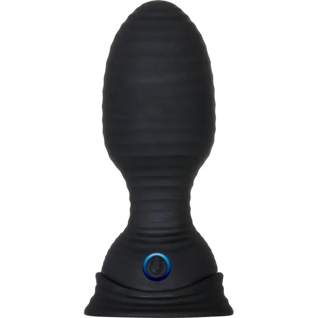 Черная анальная пробка с вибрацией и функцией расширения Shape Shifter - 11,7 см