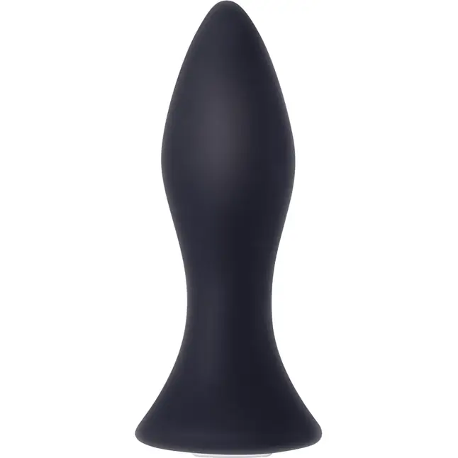 Черная анальная вибропробка Mighty Mini Plug - 8,9 см