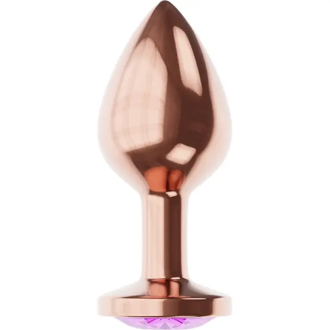 Пробка цвета розового золота с фиолетовым кристаллом Diamond Amethyst Shine L - 8,3 см - Diamond