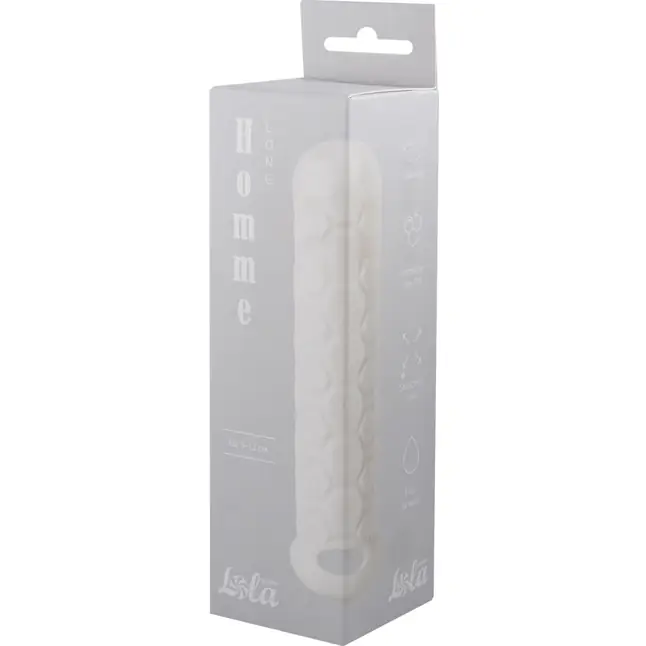 Белый фаллоудлинитель Homme Long - 13,5 см - Homme. Фотография 3.