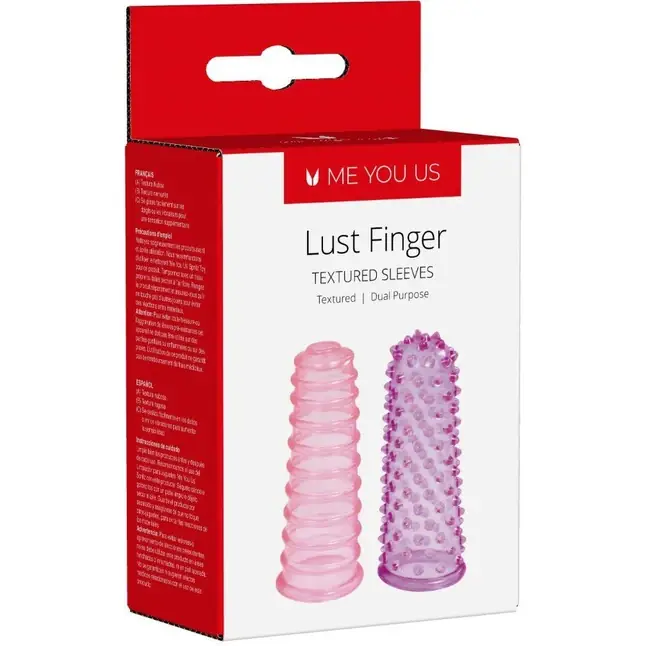 Набор из 2 насадок на пальцы Lust Fingers Sleeve. Фотография 2.