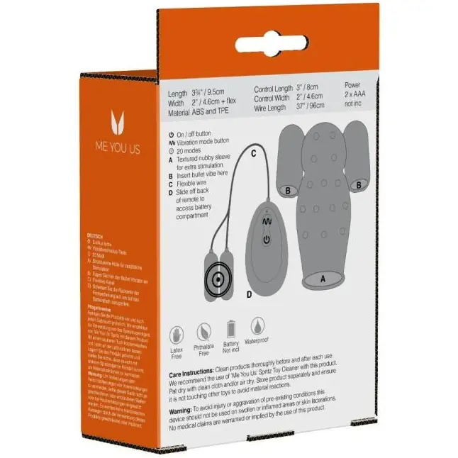 Черная вибронасадка для мастурбации Dual Power Masturbation Sleeve. Фотография 3.