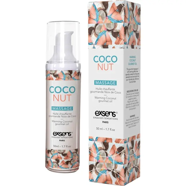 Разогревающее массажное масло с ароматом кокоса Gourmet Coconut - 50 мл