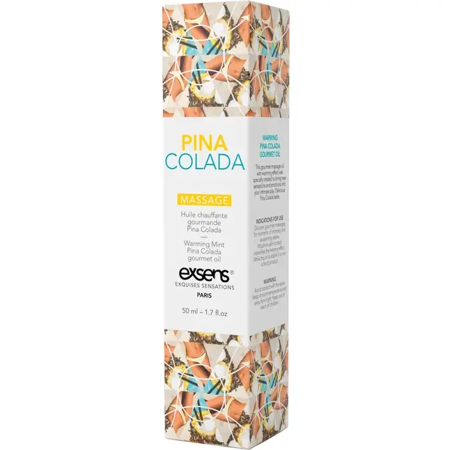 Разогревающее массажное масло с ароматом пина колада Gourmet Pina Colada - 50 мл. Фотография 3.