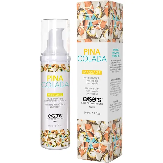Разогревающее массажное масло с ароматом пина колада Gourmet Pina Colada - 50 мл