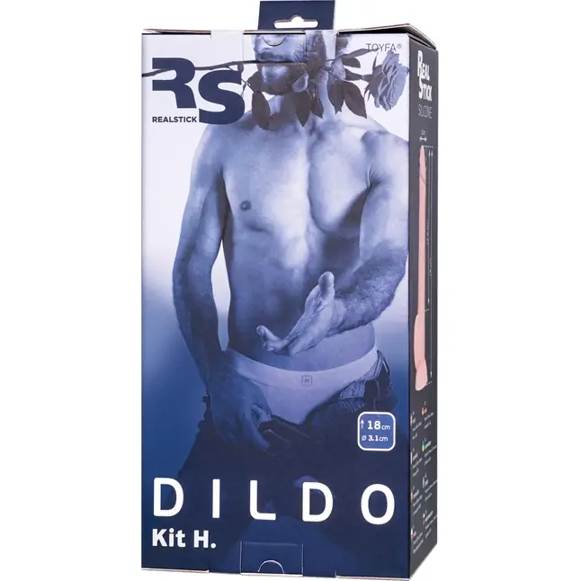 Телесный фаллоимитатор на присоске Kit H. - 18 см - RealStick Silicone. Фотография 10.