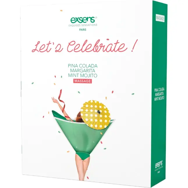 Подарочный набор разогревающих массажных масел Lets Celebrate (3х30 мл.). Фотография 2.