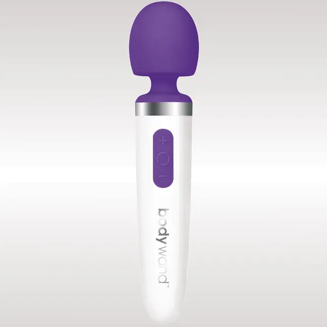 Фиолетово-белый перезаряжаемый жезловый вибратор Aqua Mini Rechargeable