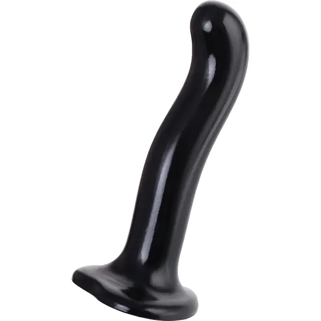 Черный стимулятор для пар P G-Spot Dildo Size L - 19 см. Фотография 3.
