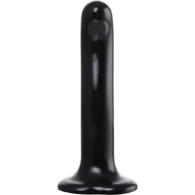 Черный стимулятор для пар P G-Spot Dildo Size L - 19 см. Фотография 4.
