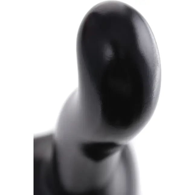 Черный стимулятор для пар P G-Spot Dildo Size L - 19 см. Фотография 8.