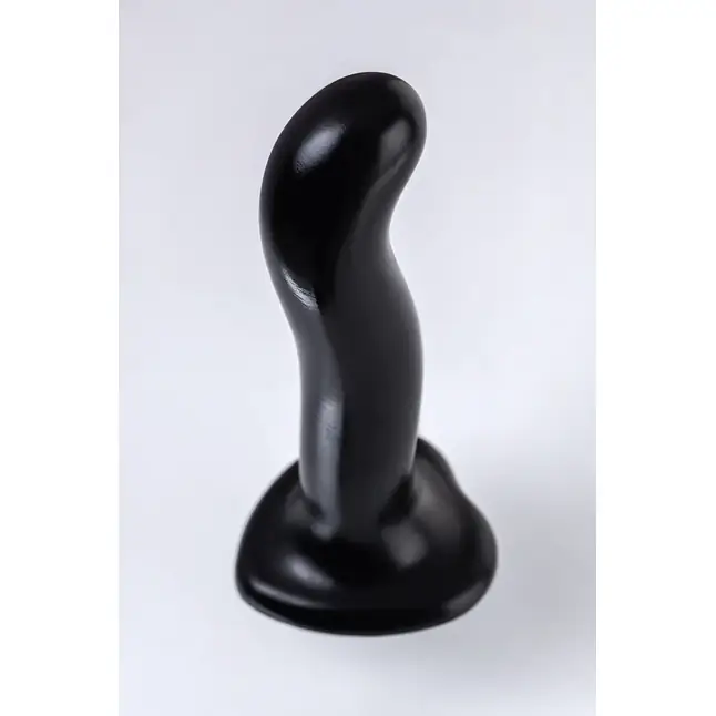 Черный стимулятор для пар P G-Spot Dildo Size L - 19 см. Фотография 9.