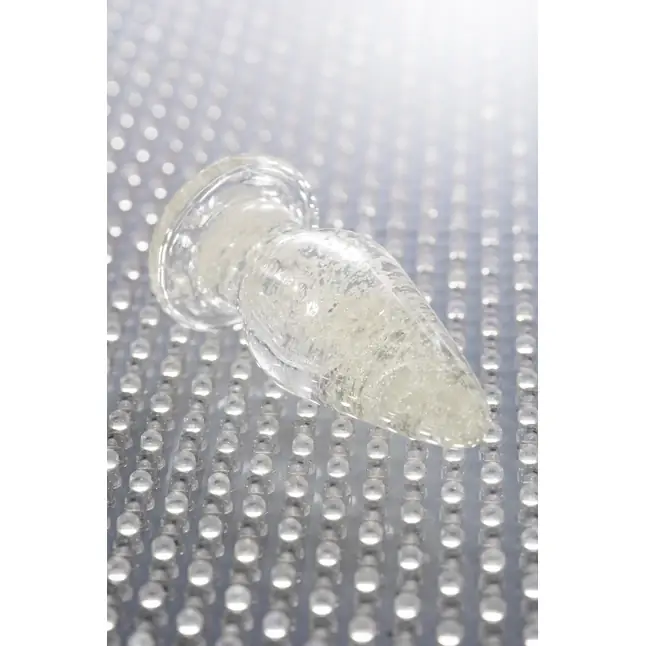 Прозрачная, светящаяся в темноте анальная втулка - 9,8 см - Sexus Glass. Фотография 9.