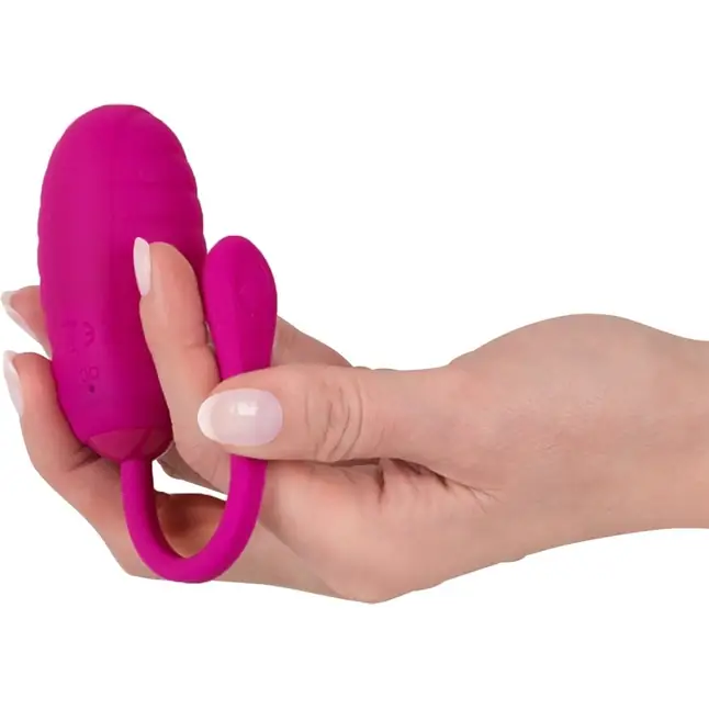 Лиловое виброяйцо Super Soft Silicone Love Ball. Фотография 3.