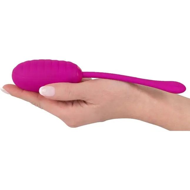 Лиловое виброяйцо Super Soft Silicone Love Ball. Фотография 4.