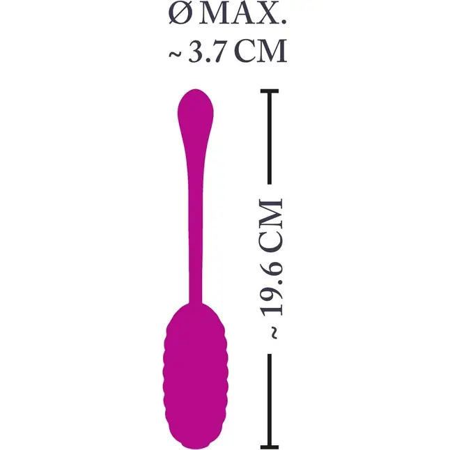 Лиловое виброяйцо Super Soft Silicone Love Ball. Фотография 5.