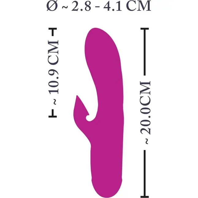 Лиловый вибратор-кролик Super Soft Silicone Sucking Vibrator - 20 см. Фотография 5.