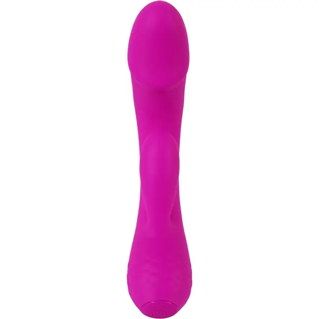 Лиловый вибратор-кролик Super Soft Silicone Rabbit Vibrator - 17,7 см. Фотография 6.
