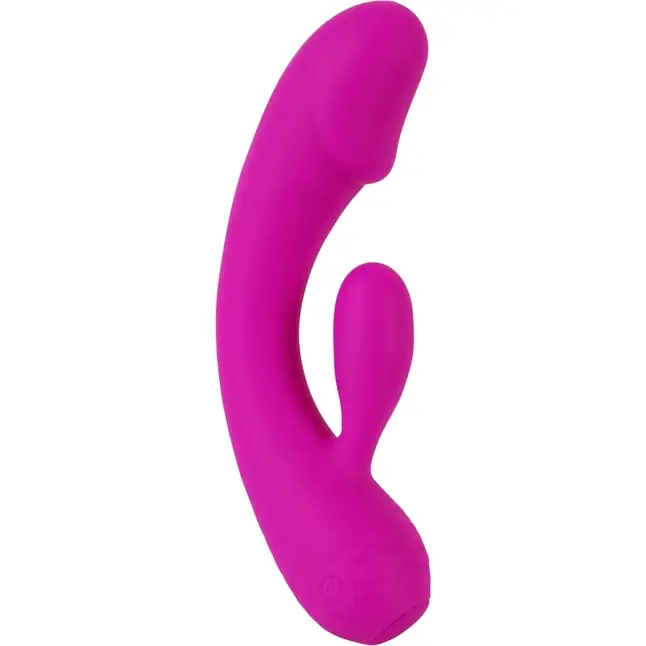 Лиловый вибратор-кролик Super Soft Silicone Rabbit Vibrator - 17,7 см