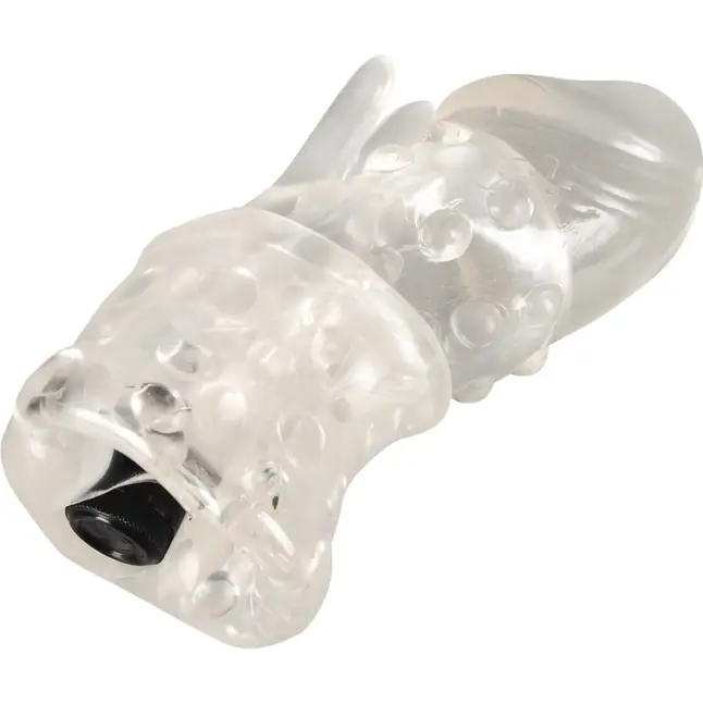Насадка на пенис с клиторальным вибростимулятором Vibrating XTension with Clit-Rabbit - 17 см - You2Toys. Фотография 4.