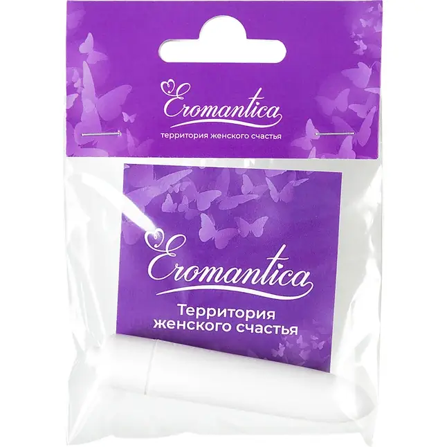 Белая вибропуля Eromantica Shake - 9 см. Фотография 6.