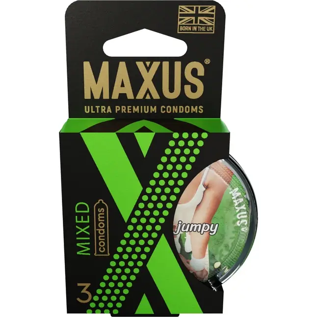 Презервативы в пластиковом кейсе MAXUS AIR Mixed - 3 шт