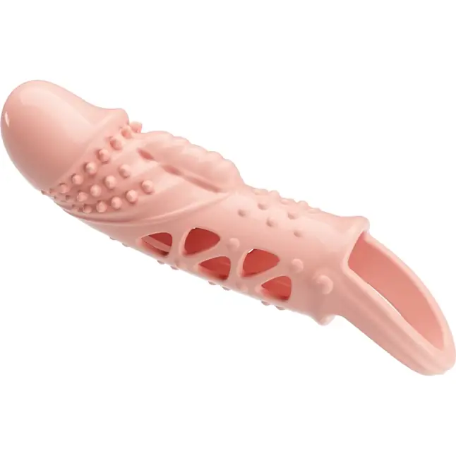 Телесная насадка с вибрацией Cecelia - 18,5 см - Pretty Love