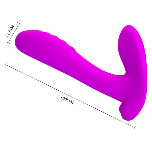 Лиловый мультифункциональный вибратор Remote Control Massager - Pretty Love. Фотография 4.