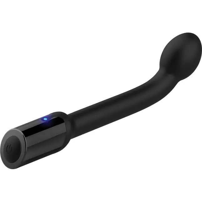 Черный вибростимулятор простаты Rechargeable Prostate Probe - 21,7 см. Фотография 8.