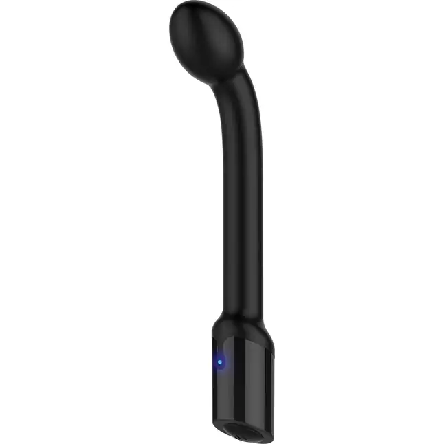 Черный вибростимулятор простаты Rechargeable Prostate Probe - 21,7 см