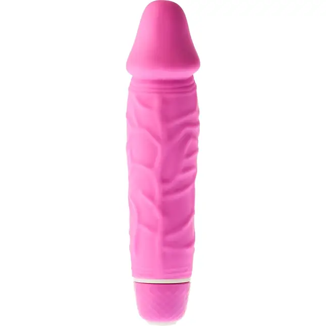 Розовый вибратор-реалистик Classic Mini Vibe - 16 см - Vibes of Love. Фотография 4.