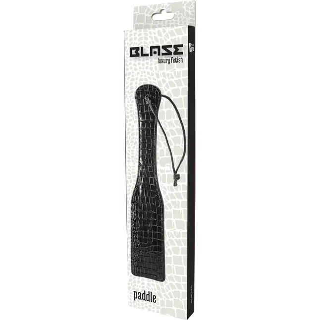 Черная шлепалка с петлёй Croco Paddle - 32 см - Blaze. Фотография 2.