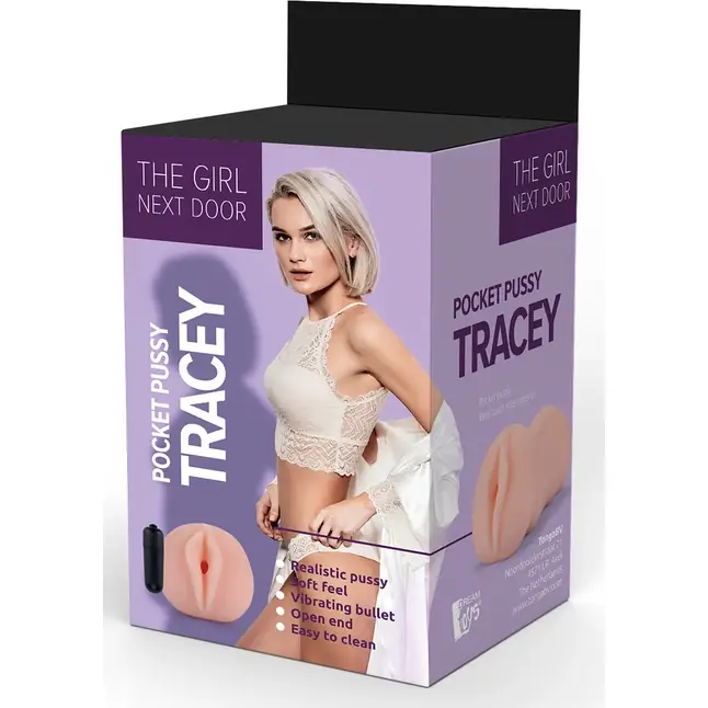 Телесный мастурбатор-вагина Tracey Vibrating Vagina Stroker - The girl next door. Фотография 2.