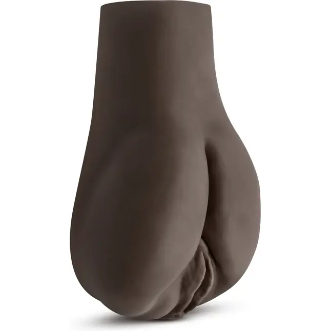 Коричневый мастурбатор-вагина Doggy Style Deanna Vibrating Realistic Masturbator - Hot Chocolate. Фотография 2.
