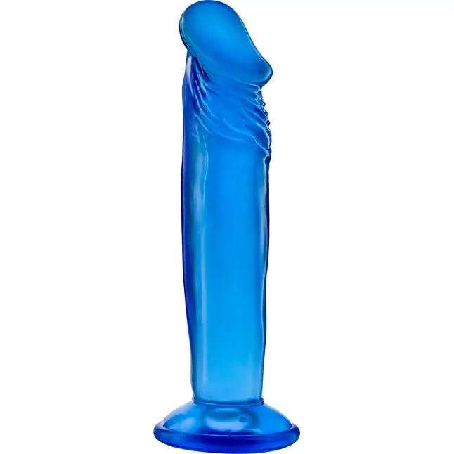 Синий анальный фаллоимитатор Sweet N Small 6 Inch Dildo With Suction Cup - 16,5 см - B Yours