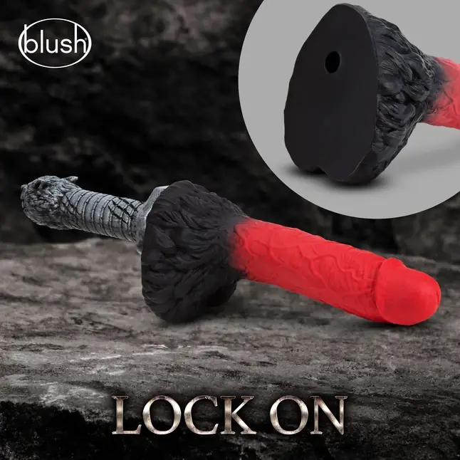 Реалистичный фаллоимитатор Lycan Lock On Werewolf Dildo - 26,7 см - The Realm. Фотография 4.