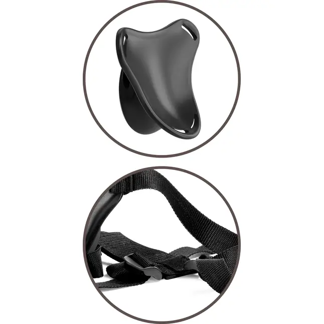 Страпон с телесной насадкой на присоске Beginner s Silicone Body Dock Kit - 14 см - King Cock Elite. Фотография 8.